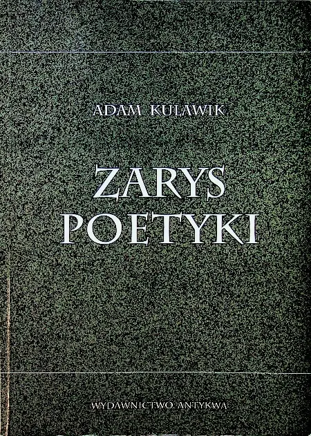 Książka - Zarys poetyki