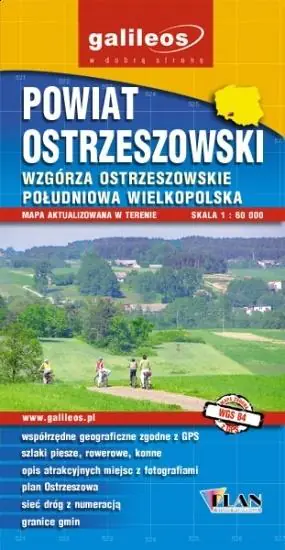 Książka - Mapa - Powiat Ostrzeszowski 1:60 000