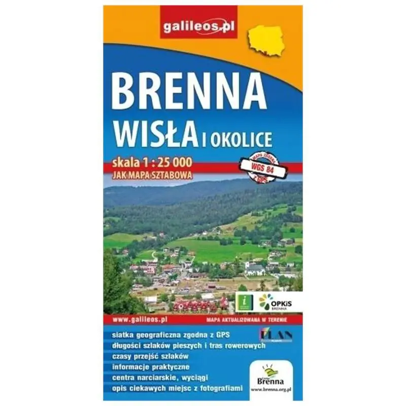 Książka - Brenna i okolice. Mapa 1:30 000