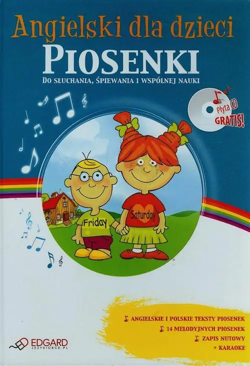 Książka - Angielski dla dzieci. Piosenki + CD