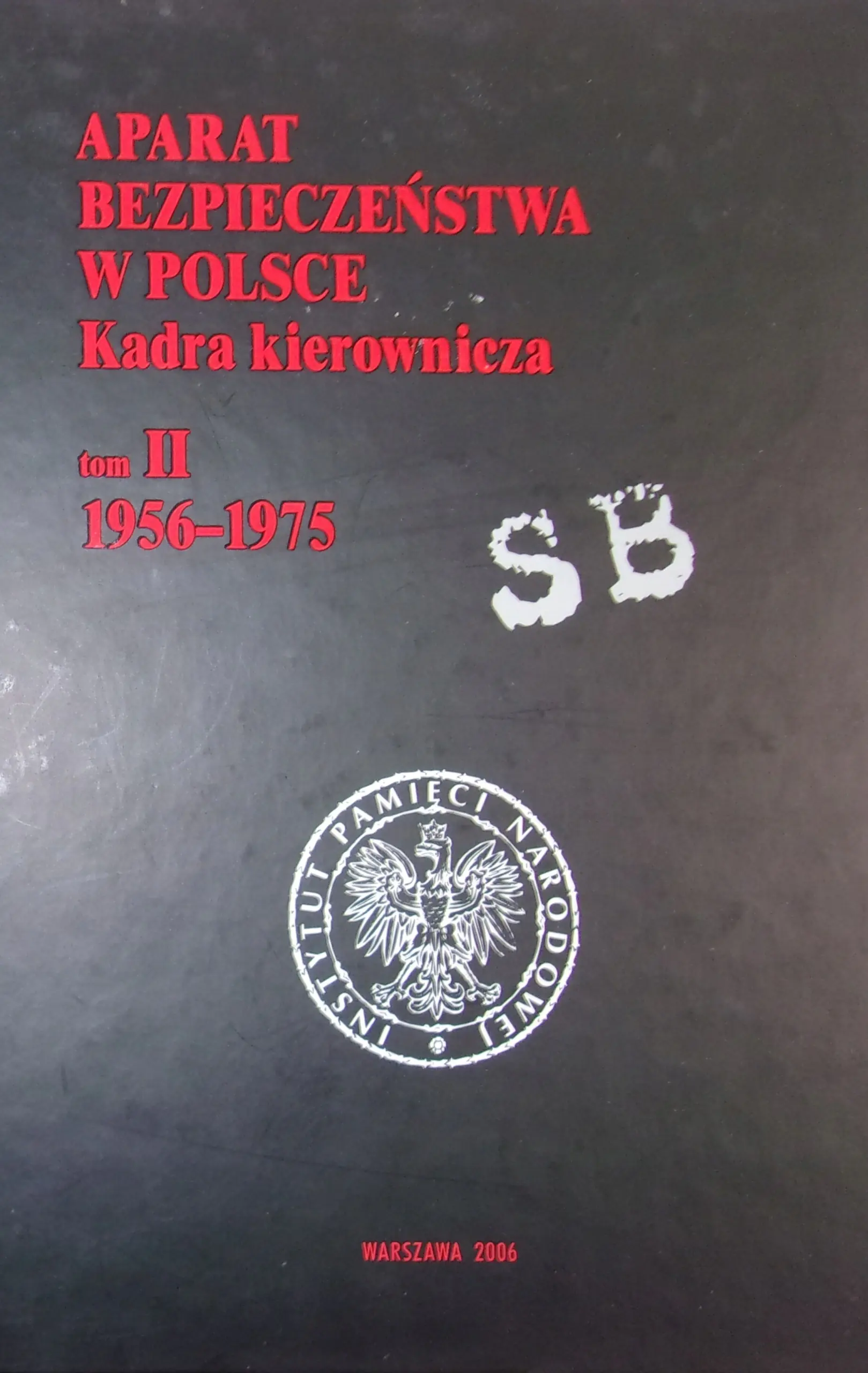 Książka - Aparat Bezpieczeństwa w Polsce Kadra Kierownicza T.2