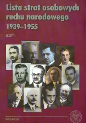 Książka - Lista strat osobowych 1939-1955, zeszyt 1