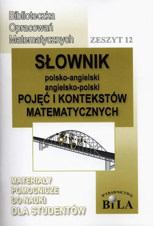 Książka - Słownik polsko-angielski angielsko-polski pojęć i kontekstów matematycznych