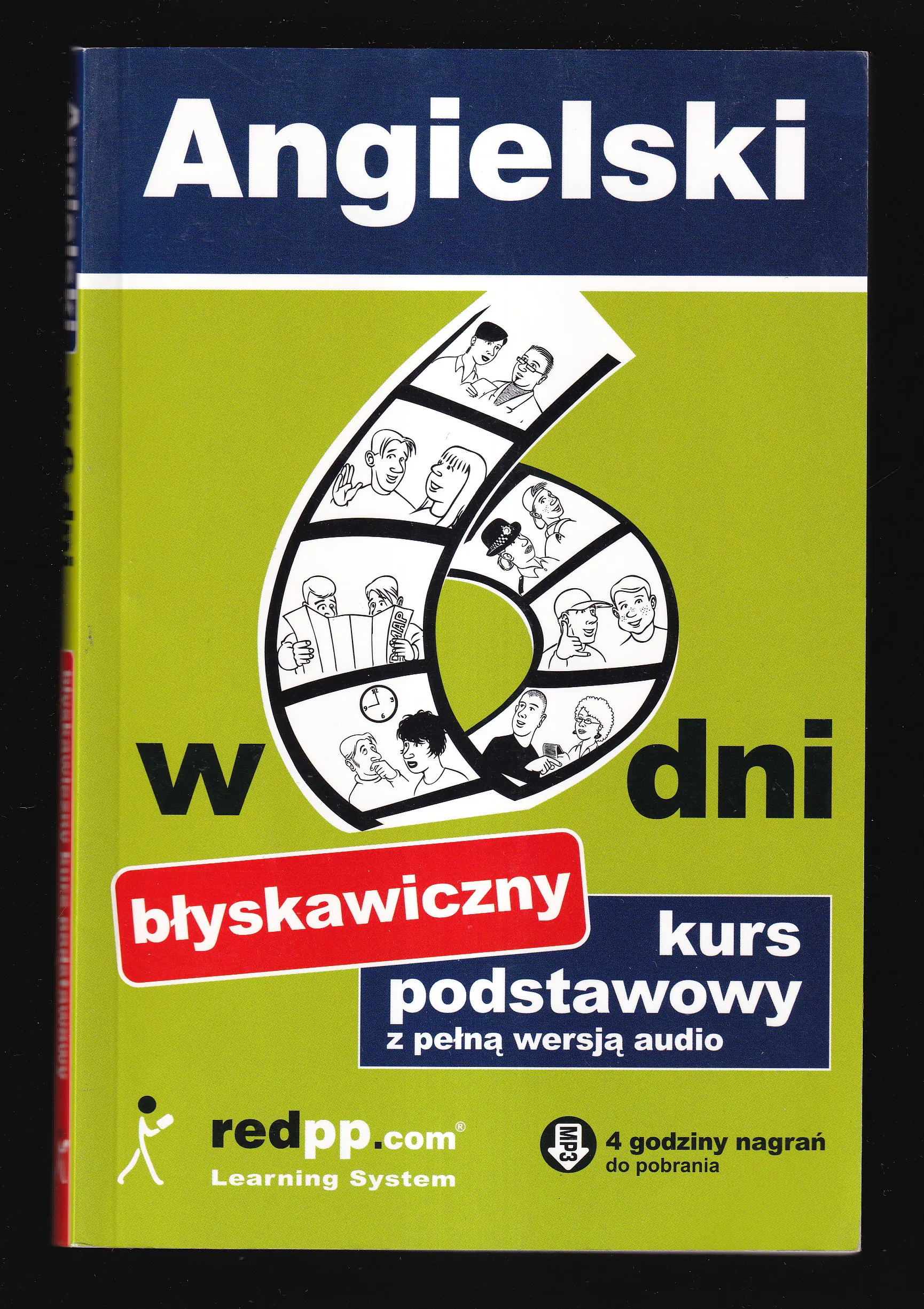Książka - Angielski w 6 dni Błyskawiczny kurs podstawowy z pełną wersją audio - Jacek Szela - 