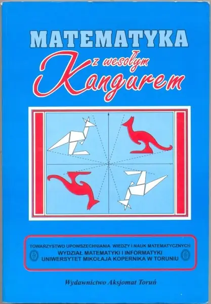 Książka - Matematyka z wesołym Kangurem Poziom Junior i Kadet, niebieska