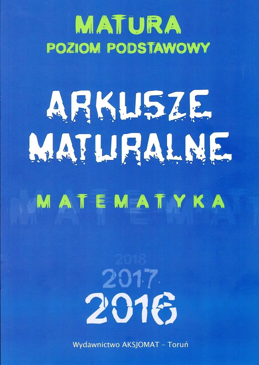 Książka - Matematyka. Arkusze maturalne