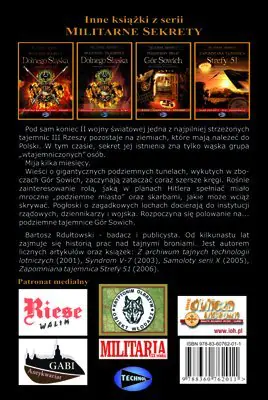 Książka - Podziemne Tajemnice Gór Sowich