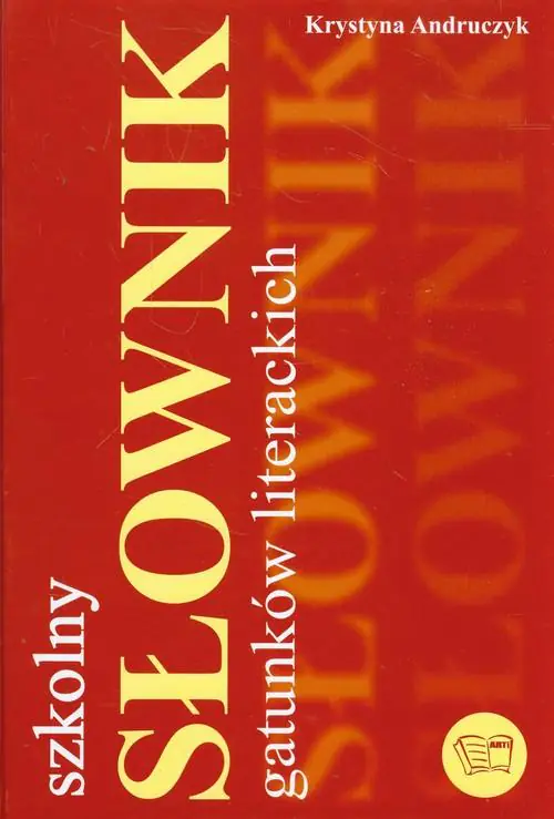 Książka - Szkolny słownik gatunków literackich