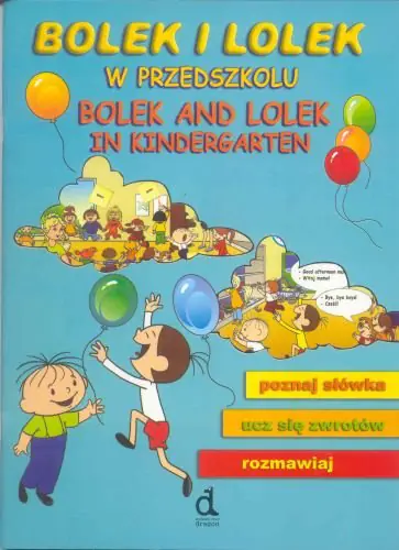 Książka - Bolek i Lolek w przeszkolu Bolek and Lolek in kindergarten