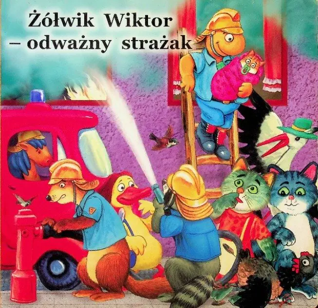 Książka - Żółwik Wiktor odważny strażak