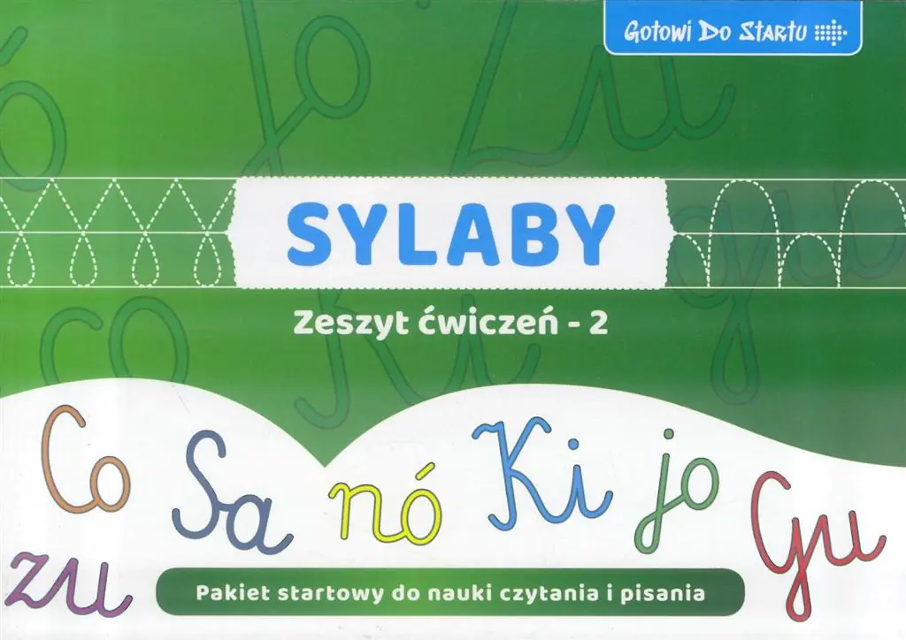 Książka - Gotowi do startu. Sylaby. Zeszyt ćwiczeń 2