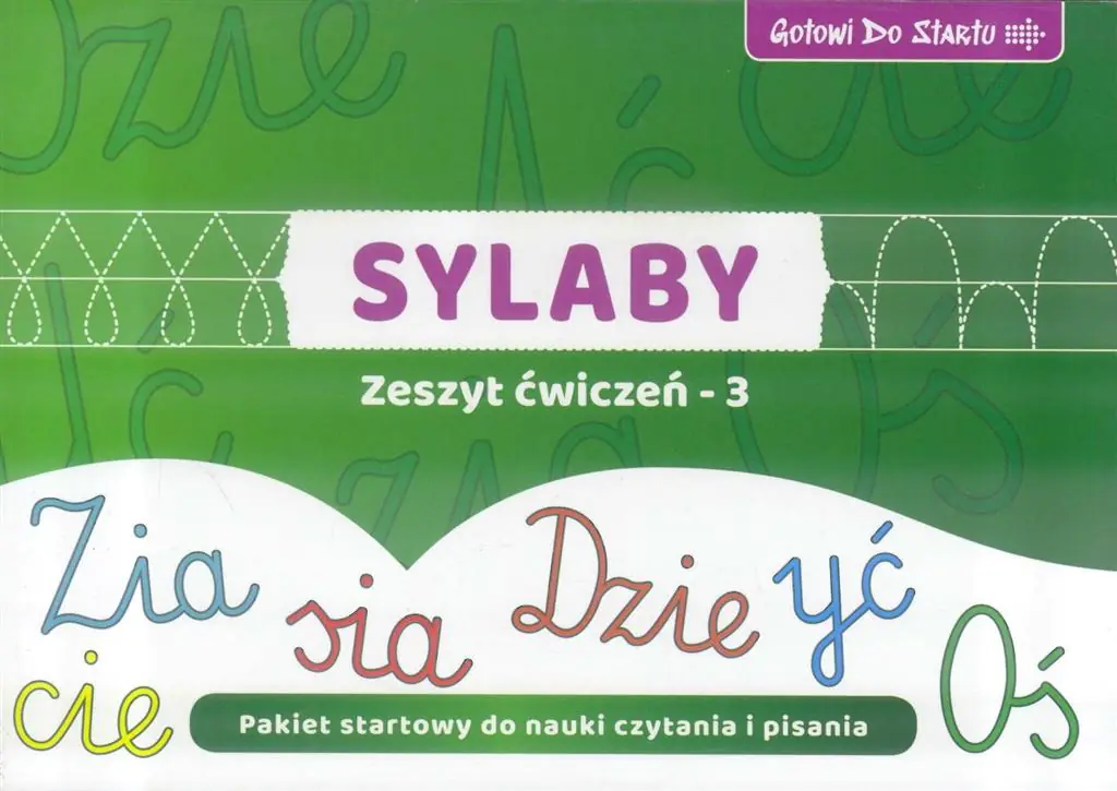 Książka - Gotowi do startu. Sylaby. Zeszyt ćwiczeń 3
