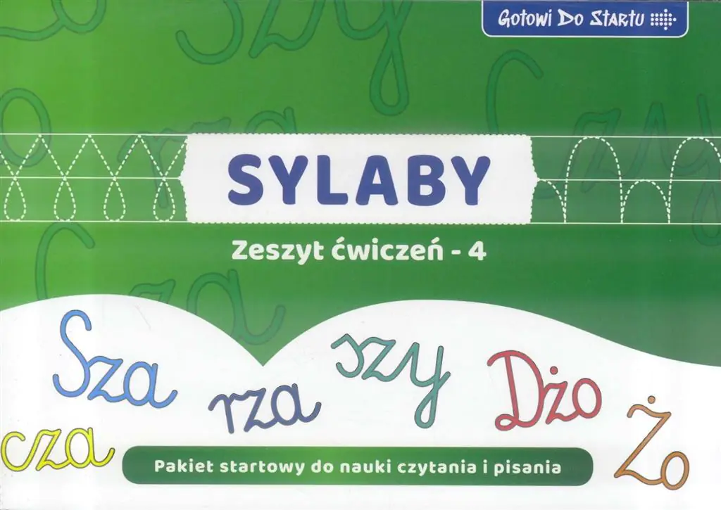 Książka - Gotowi do startu. Sylaby. Zeszyt ćwiczeń 4