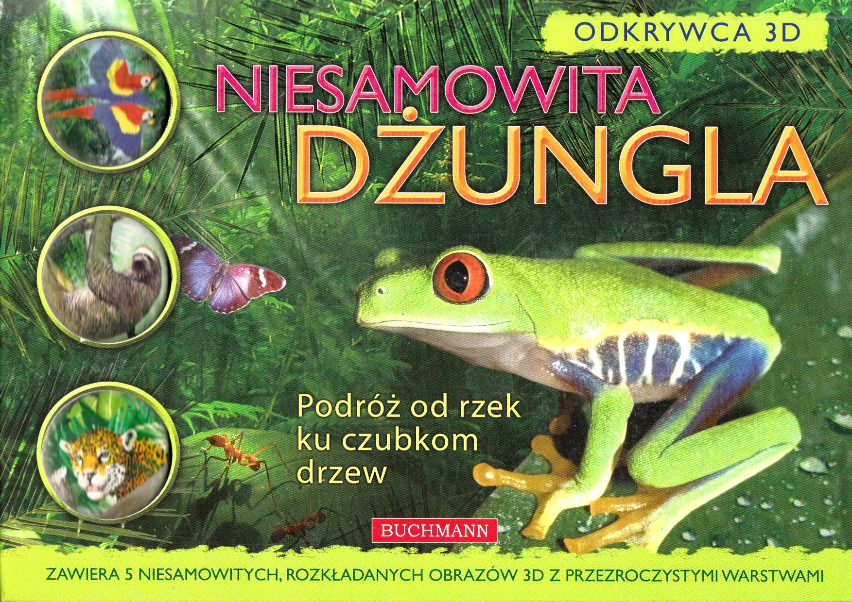Książka - Niesamowita dżungla. Podróż od rzek ku czubkom drzew. Odkrywca 3D