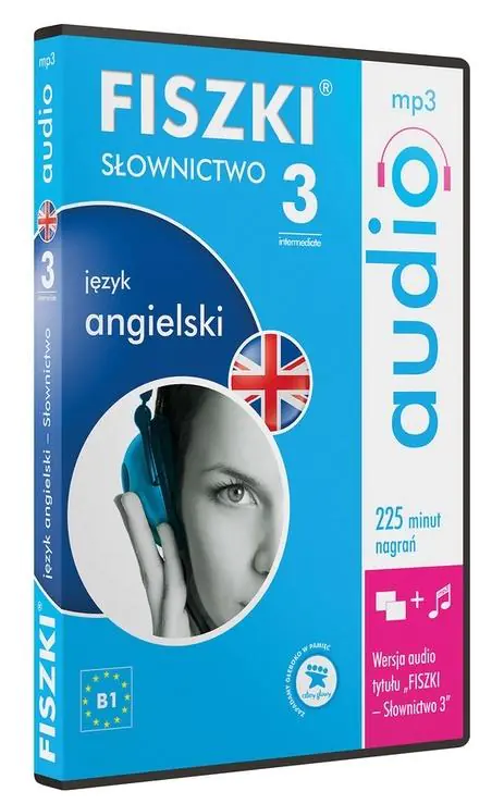 Książka - Fiszki audio CD – język angielski – Słownictwo 3 (poziom B1)