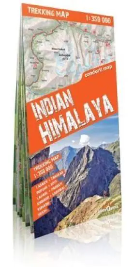 Książka - Himalaje indyjskie. Mapa trekkingowa 1:350 000