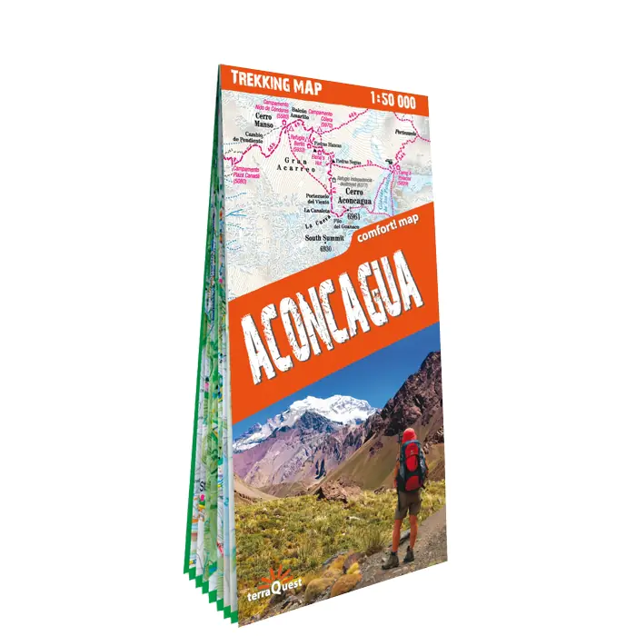 Książka - Aconcagua. Laminowana mapa trekingowa