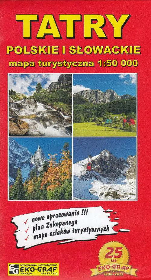 Książka - Tatry Polskie i Słowackie mapa 1:50 000