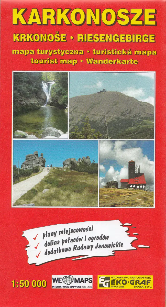 Książka - Karkonosze. Mapa turystyczna 1:50 000