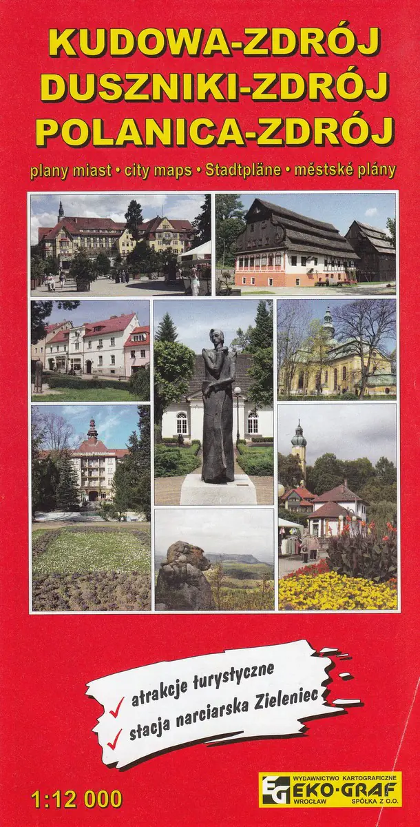 Książka - Kudowa-Zdrój. Duszniki-Zdrój. Polanica-Zdrój. Plany miast 1:12 000