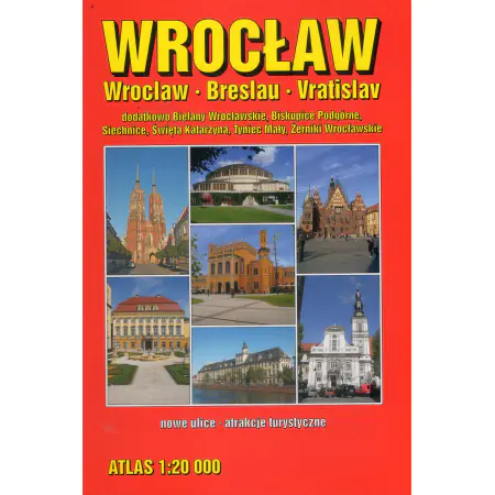 Książka - Wrocław. Atlas miasta 1:20 000