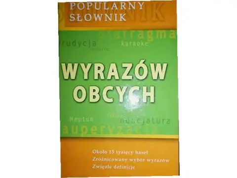 Książka - Popularny słownik wyrazów obcych