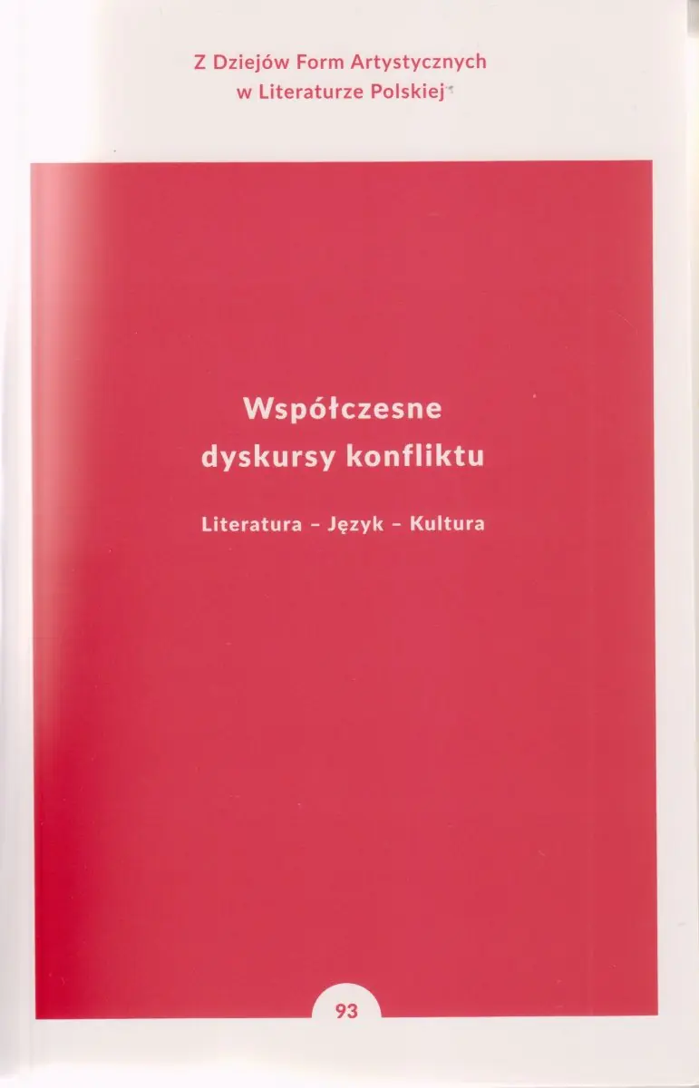 Książka - Współczesne dyskursy konflkiktu - Bolecki Włodzimierz, Soliński Wojciech, Gorczyński Maciej