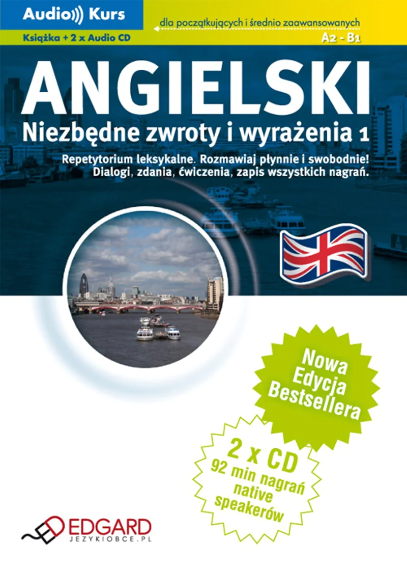 Książka - Angielski - Niezbędne zwroty  CD EDGARD
