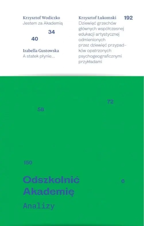 Książka - Odszkolnić Akademię. Analizy