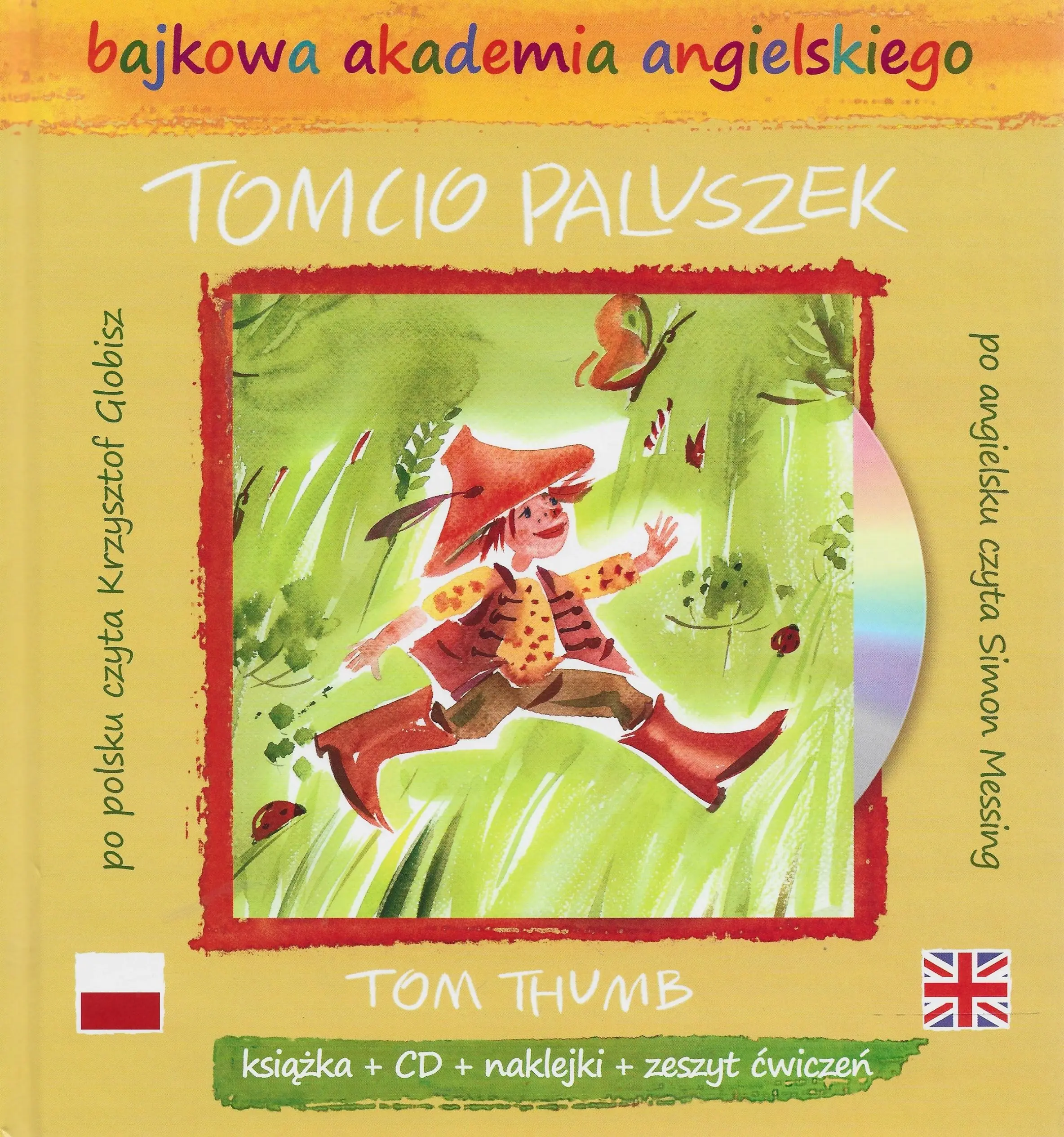 Książka - Tomcio Paluszek Bajkowa Angielskiego z płytą CD