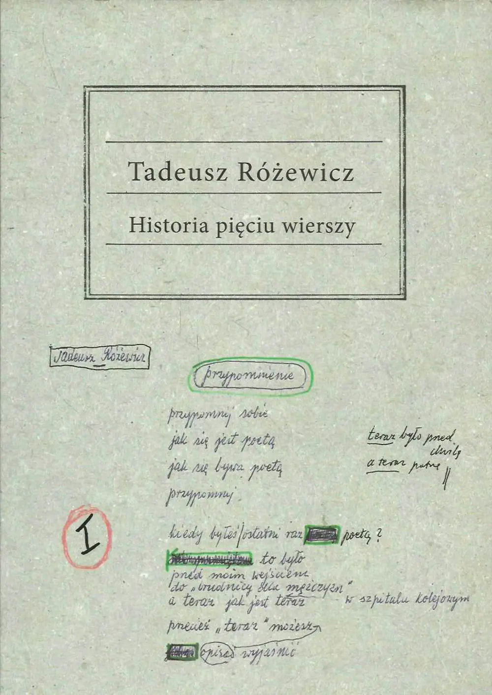 Książka - Historia pięciu wierszy