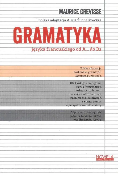 Książka - Gramatyka języka francuskiego od A do B2