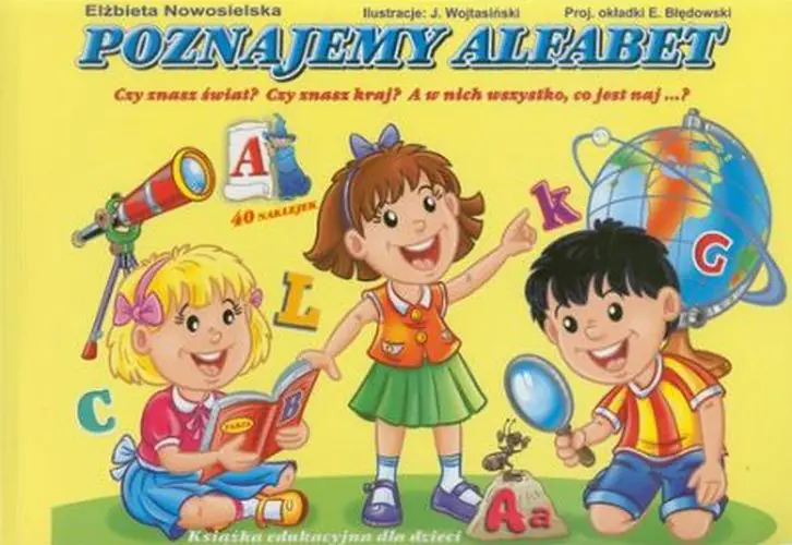 Książka - Poznajemy alfabet. Książka edukacyjna dla dzieci