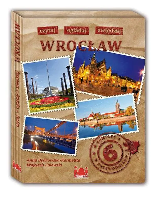 Książka - Wrocław. Czytaj, oglądaj, zwiedzaj. Komplet 6 przewodników