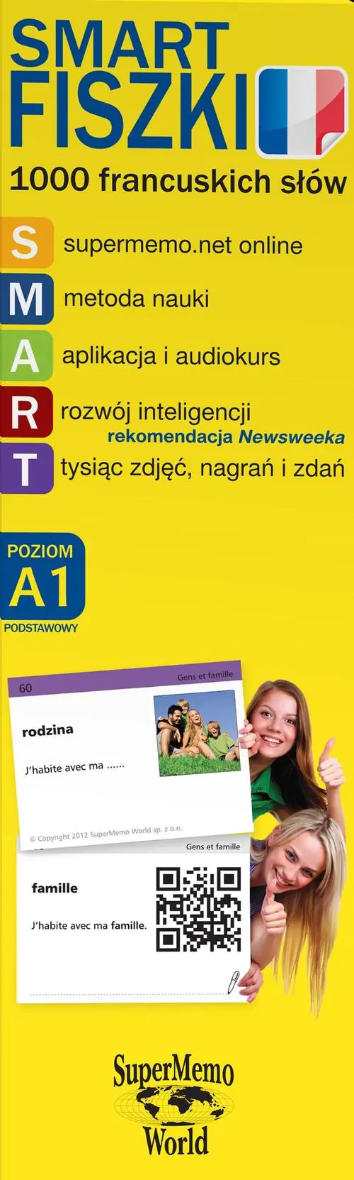 Książka - SMARTfiszki. 1000 francuskich słów