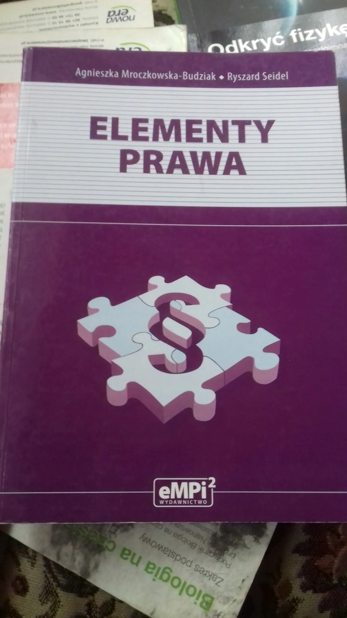 Książka - Elementy prawa