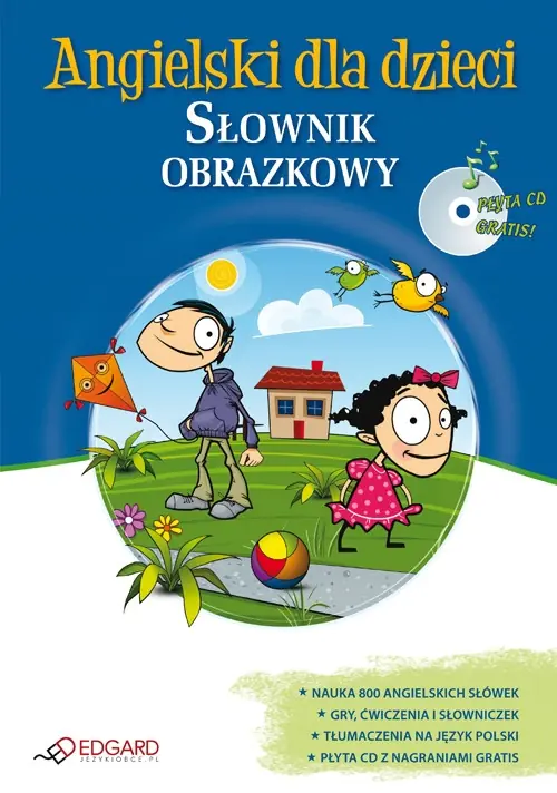 Książka - Angielski dla dzieci. Słownik obrazkowy + CD