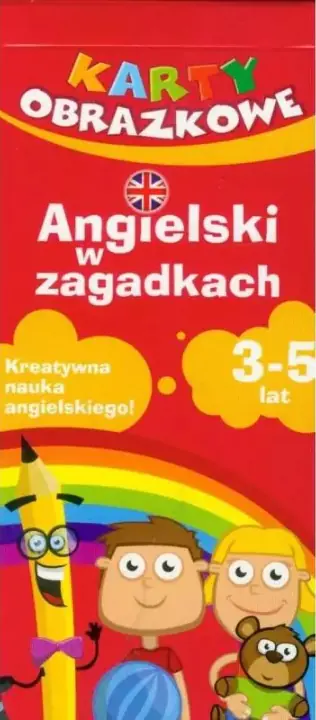 Książka - ANGIELSKI W ZAGADKACH KREATYWNA NAUKA ANGIELSKIEGO 3-5 LAT KAPITAN NAUKA