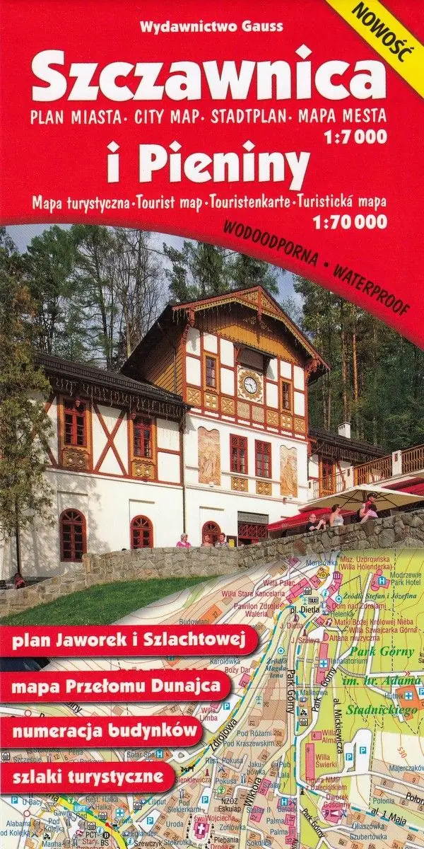 Książka - Szczawnica i Pieniny. Mapa turystyczna 1:7 000 / 1: 70 000