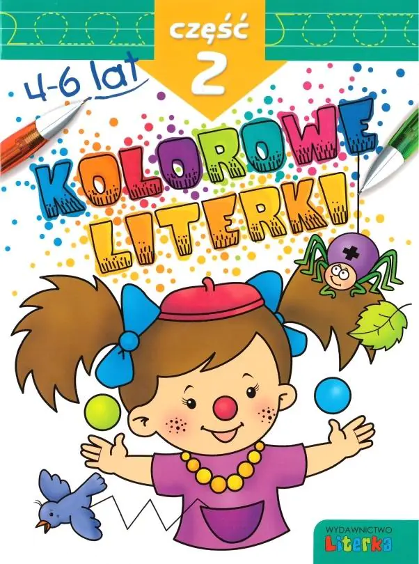 Książka - Kolorowe literki. Część 2