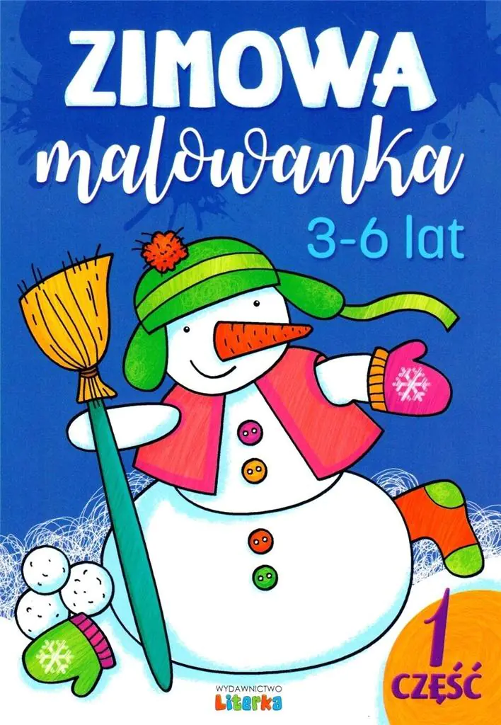 Książka - Zimowa malowanka. 3-6 lat cz.1