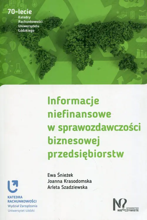 Książka - Informacje niefinansowe w sprawozdawczości biznesowej przedsiębiorstw