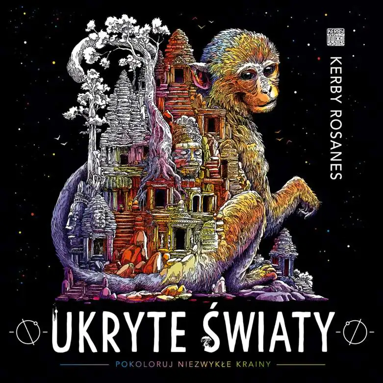 Książka - Ukryte światy. Pokoloruj niezwykłe krainy