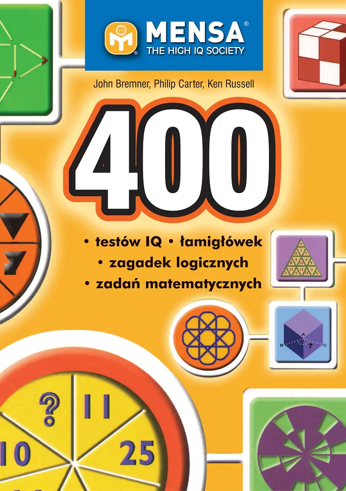 Książka - 400 testów IQ, łamigłówek, zagadek logicznych, zadań matematycznych