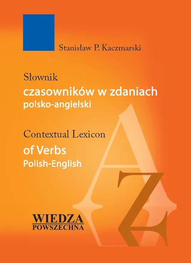 Książka - Słownik czasowników w zdaniach polsko-angielski