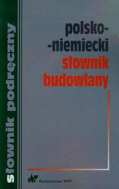 Książka - Polsko niemiecki słownik budowlany