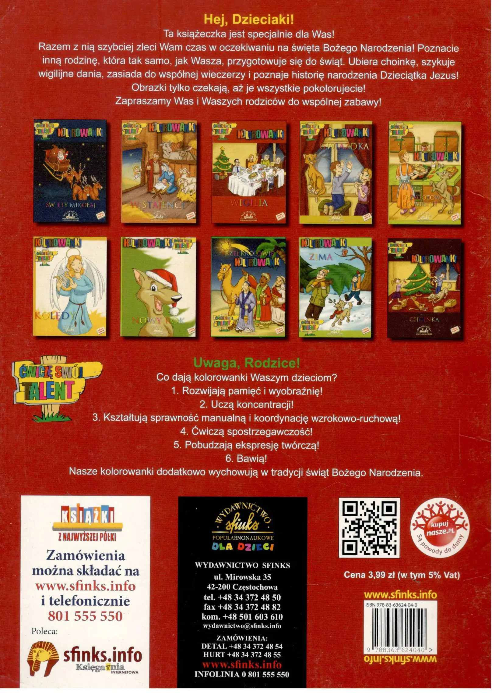 Książka - Wigilia. Kolorowanki
