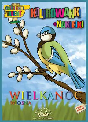 Książka - Wiosna. Kolorowanki + Naklejki