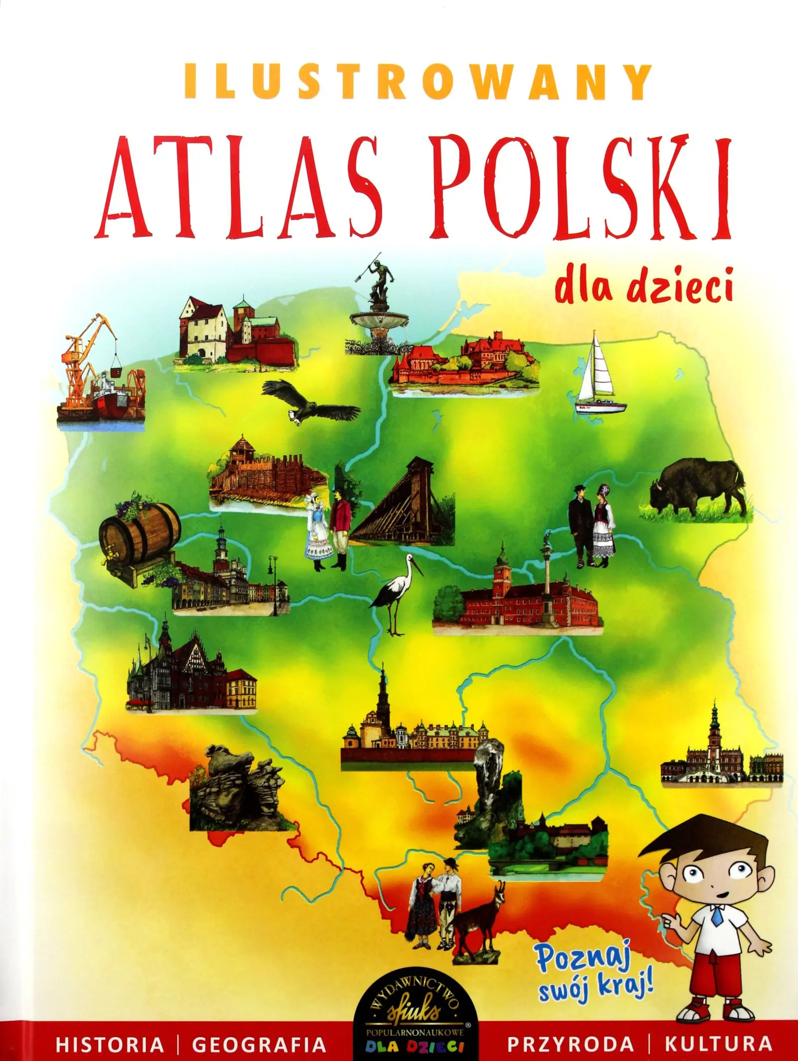Książka - Ilustrowany atlas Polski dla dzieci