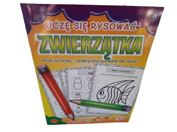 Książka - Uczę się rysować zwierzątka ALEX